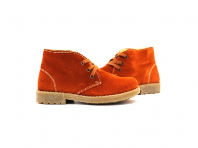 Ghete copii Lui Kids, cod 3G2335, seria CREP, caramiziu, piele naturala