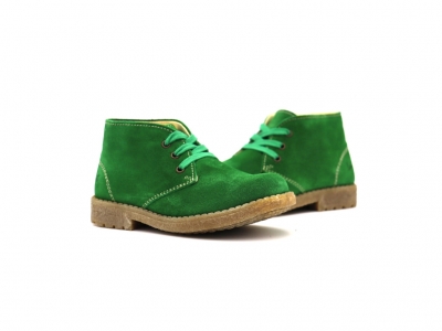Ghete copii Lui Kids, cod 3G2337, seria CREP, verde, piele naturala