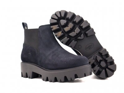 Botine femei Lui Shoes, cod 2B102, seria HELI F, bleumarin, piele naturala