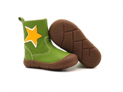 Cizme copii Lui Kids, cod 3C364, seria VICHY, verde lime, piele naturala