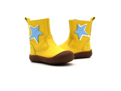 Cizme copii Lui Kids, cod 3C368, seria VICHY, galben, piele naturala