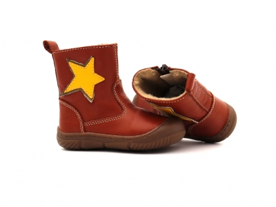 Cizme copii Lui Kids, cod 3C369, seria VICHY, maro, piele naturala