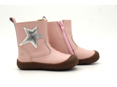 Cizme copii Lui Kids, cod 3C370, seria VICHY, roz, piele naturala