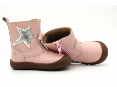 Cizme copii Lui Kids, cod 3C370, seria VICHY, roz, piele naturala