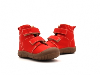 Ghete copii Lui Kids, cod 3G2343, seria ZOOM, rosu, piele naturala