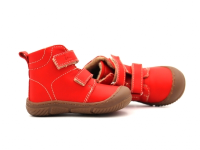 Ghete copii Lui Kids, cod 3G2343, seria ZOOM, rosu, piele naturala