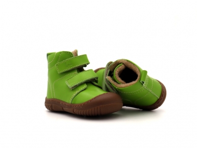 Ghete copii Lui Kids, cod 3G2345, seria ZOOM, verde lime, piele naturala