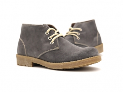 Ghete femei Lui Shoes, cod 2G970, seria CREP, gri, piele naturala