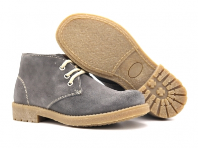 Ghete femei Lui Shoes, cod 2G970, seria CREP, gri, piele naturala