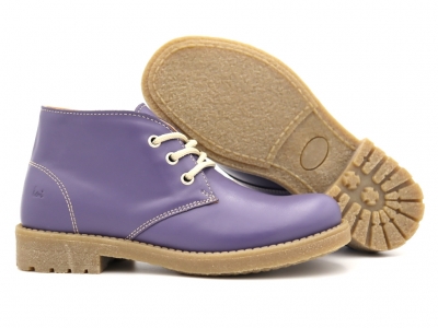 Ghete femei Lui Shoes, cod 2G976, seria CREP, mov, piele naturala