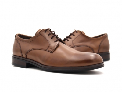 Pantofi barbati Lui Shoes, cod 1P559, seria ALAN P, maro, piele naturala