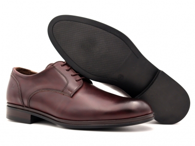 Pantofi barbati Lui Shoes, cod 1P561, seria ALAN P, bordo, piele naturala