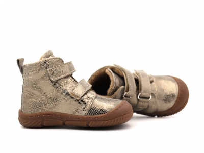 Ghete copii Lui Kids, cod 3G2350, seria ZOOM, bronz, piele naturala