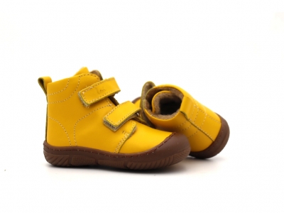 Ghete copii Lui Kids, cod 3G2357, seria ZOOM, galben, piele naturala