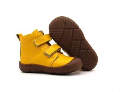 Ghete copii Lui Kids, cod 3G2357, seria ZOOM, galben, piele naturala