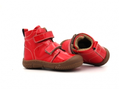 Ghete copii Lui Kids, cod 3G2359, seria ZOOM, rosu, piele naturala