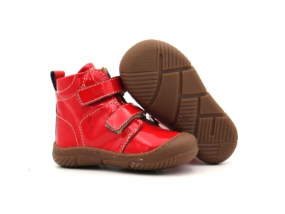 Ghete copii Lui Kids, cod 3G2359, seria ZOOM, rosu, piele naturala