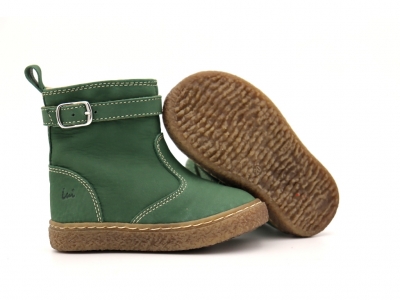 Cizme copii Lui Kids, cod 3C388, seria RITA, verde forest, piele naturala