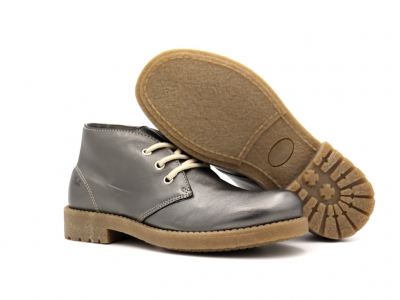 Ghete femei Lui Shoes, cod 2G993, seria CREP, argintiu, piele naturala