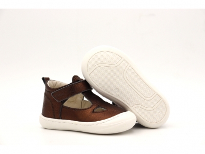 Pantofi copii Lui Kids, cod 3P62, seria FIRST, maro, piele naturala