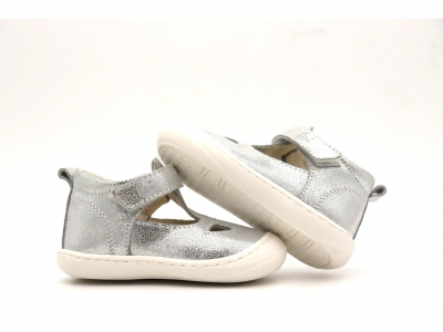 Pantofi copii Lui Kids, cod 3P63, seria FIRST, argintiu, piele naturala