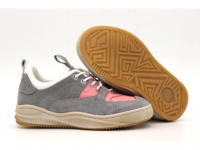 Pantofi sport copii Lui Kids, cod 3A947, seria BOOM, gri, piele naturala