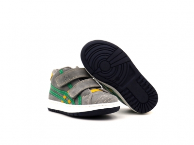 Pantofi sport copii Lui Kids, cod 3A954, seria TRIP SKY, gri, piele naturala