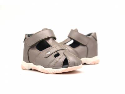 Sandale copii Lui Kids, cod 3S337, seria SIMBA, argintiu, piele naturala