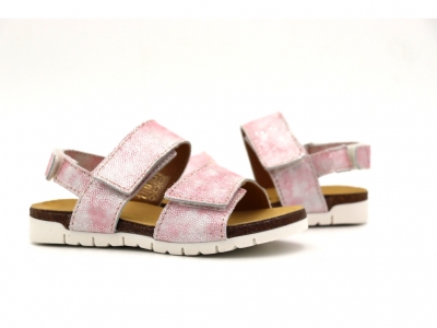Sandale copii Lui Kids, cod 3S350, seria ELSA SKY, roz, piele naturala