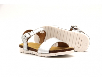 Sandale copii Lui Kids, cod 3S354, seria ELSA, argintiu, piele naturala