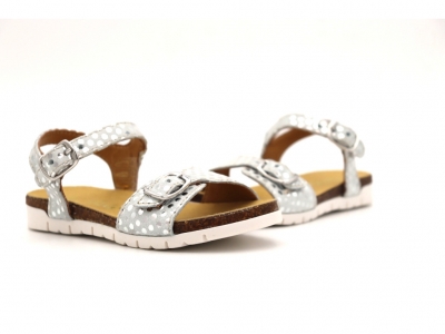 Sandale copii Lui Kids, cod 3S356, seria ELSA, argintiu, piele naturala