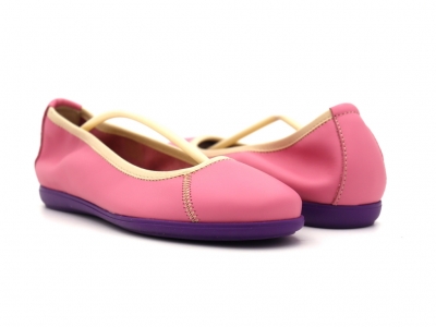 Pantofi femei Lui Shoes, cod 2P441, seria RAINBOW, purpuriu, piele naturala