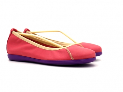 Pantofi femei Lui Shoes, cod 2P442, seria RAINBOW, purpuriu, piele naturala