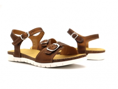 Sandale femei Lui Shoes, cod 2S679, seria ELSA, maro, piele naturala