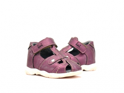 Sandale copii fete Lui Kids, cod 6S169, seria SIMBA, mov, piele naturala