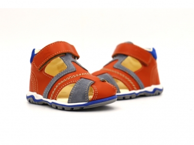 Sandale copii Lui Kids, cod 3S376, seria SIMBA, portocaliu, piele naturala