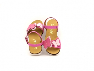 Sandale copii fete Lui Kids, cod 6S172, seria ELSA, roz, piele naturala
