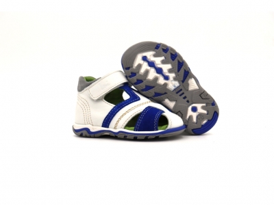 Sandale copii Lui Kids, cod 3S383, seria SIMBA, alb, piele naturala