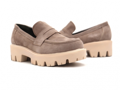 Pantofi femei Lui Shoes, cod 2P468, seria LORI, bej, piele naturala