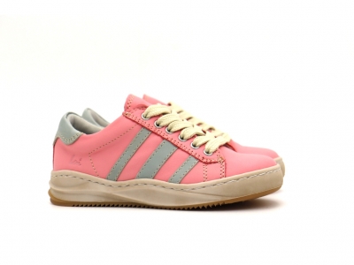 Pantofi sport copii fete Lui Shoes, cod 6A140, seria ANDOS, roz, piele naturala
