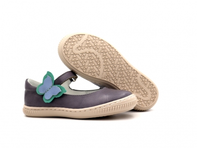 Pantofi copii fete Lui Kids, cod 6P303, seria FRANCA, lavanda, piele naturala