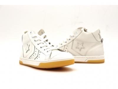 Pantofi sport copii Lui Shoes, cod 3A984, seria MEGASTAR, alb, piele naturala