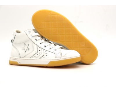 Pantofi sport copii Lui Shoes, cod 3A984, seria MEGASTAR, alb, piele naturala