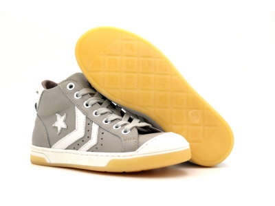 Pantofi sport copii Lui Shoes, cod 3A985, seria MEGASTAR, gri, piele naturala