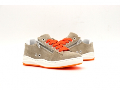 Pantofi sport copii Lui Shoes, cod 3A986, seria ZIPPY, bej, piele naturala