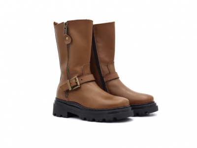 Cizme copii Lui Shoes, cod 3C392, seria ROAD, maro deschis, piele naturala