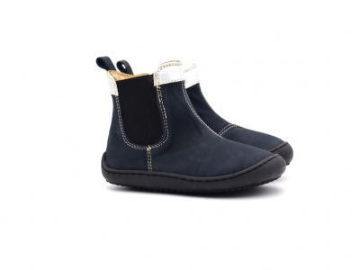 Botine copii Lui Kids, cod 3B6, seria FROG, bleumarin, piele naturala