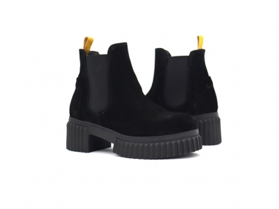 Botine femei Lui Shoes, cod 2B112, seria PEZZO E, negru, piele naturala