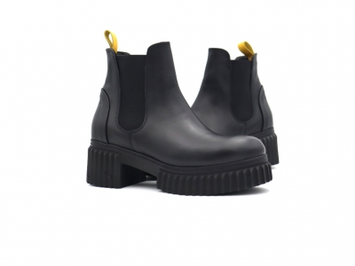 Botine femei Lui Shoes, cod 2B121, seria PEZZO E, negru, piele naturala