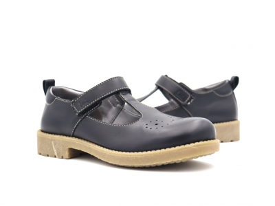 Pantofi copii Lui Shoes, cod 3P66, seria SARA, negru, piele naturala